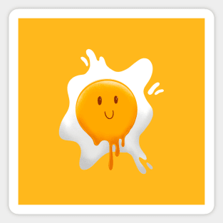 Cute Egg Melted Sticker